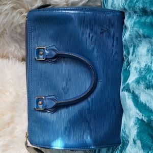 Vintage Louis Vuitton Blue Epi speedy 30